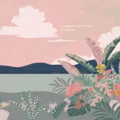 YNF103424803 California Sunrise Young And Free Wallpanel By Caselio