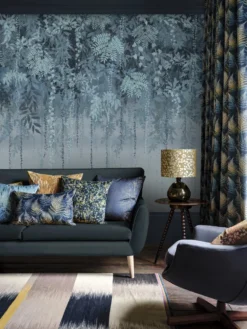 120412 Enchanted Vale Midnight Mural Wallpaper By Clarissa Hulse