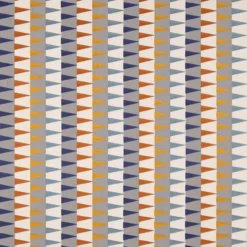 132013 Azul Colour 3 Rust, Navy And Nordic Fabric By Harlequin