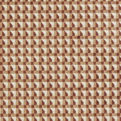 133897 Blocks Colour 3 Paprika , Bark And Bleached Coral Fabric By Harlequin