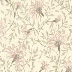 1601-101-02 Fairhaven Rosemore Wallpaper By 1838 Wallcoverings