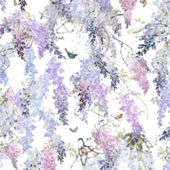 216296 Wisteria Falls Panel A Waterperry Wallpaper By Sanderson