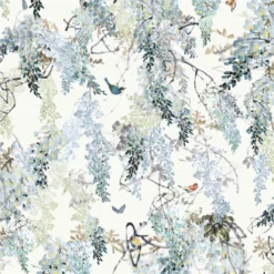 216298 Wisteria Falls Panel A Waterperry Wallpaper By Sanderson