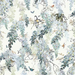 216299 Wisteria Falls Panel B Waterperry Wallpaper By Sanderson