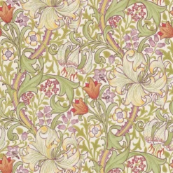 216834 Golden Lily Compilation Wallpaper By Morris & Co