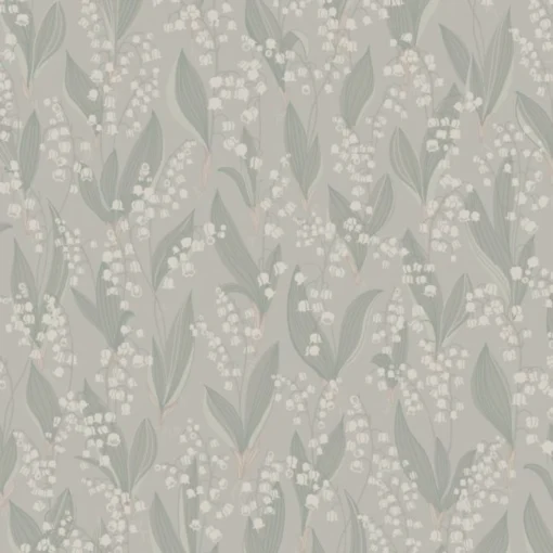 479-38 Liljekonvalj Kolonin Sage Green Wallpaper By Sandberg -Home Wallpaper 479 38 11724.1667613848