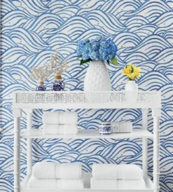AT9873 Waves Nara Blue Wallpaper By Anna French -Home Wallpaper AT9873 room 1 37354.1662292522