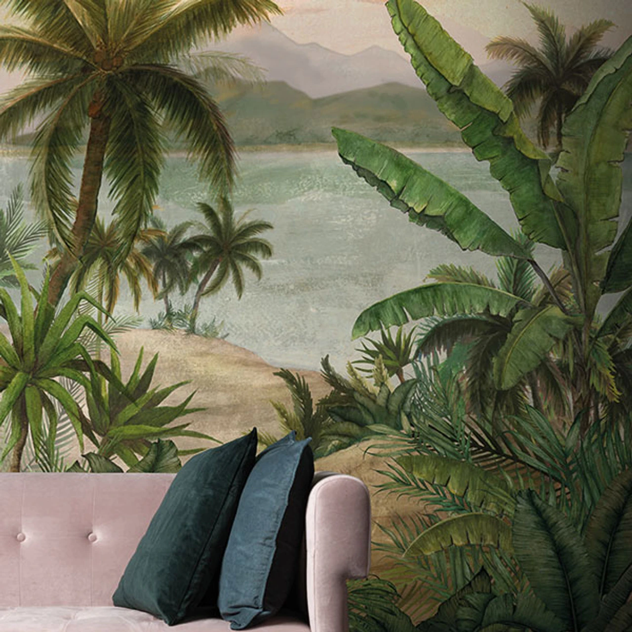 BLD22780 Tropical Morning Mural Botanica Wallpaper By Galerie 2 BLD22780 Tropical Morning Mural Botanica Wallpaper By Galerie - Image 2