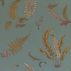 BW45044-12 Ferns Teal Signature II Wallpaper By GP & J Baker