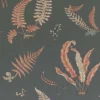 BW45044-13 Ferns Coral-Charcoal Signature II Wallpaper By GP & J Baker