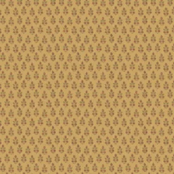 BW45117/7 Poppy Sprig House Small Prints Ochre Wallpaper By GP & J Baker