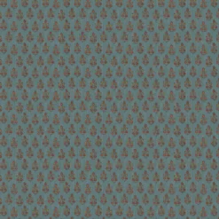 BW45117/8 Poppy Sprig House Small Prints Denim Wallpaper By GP & J Baker