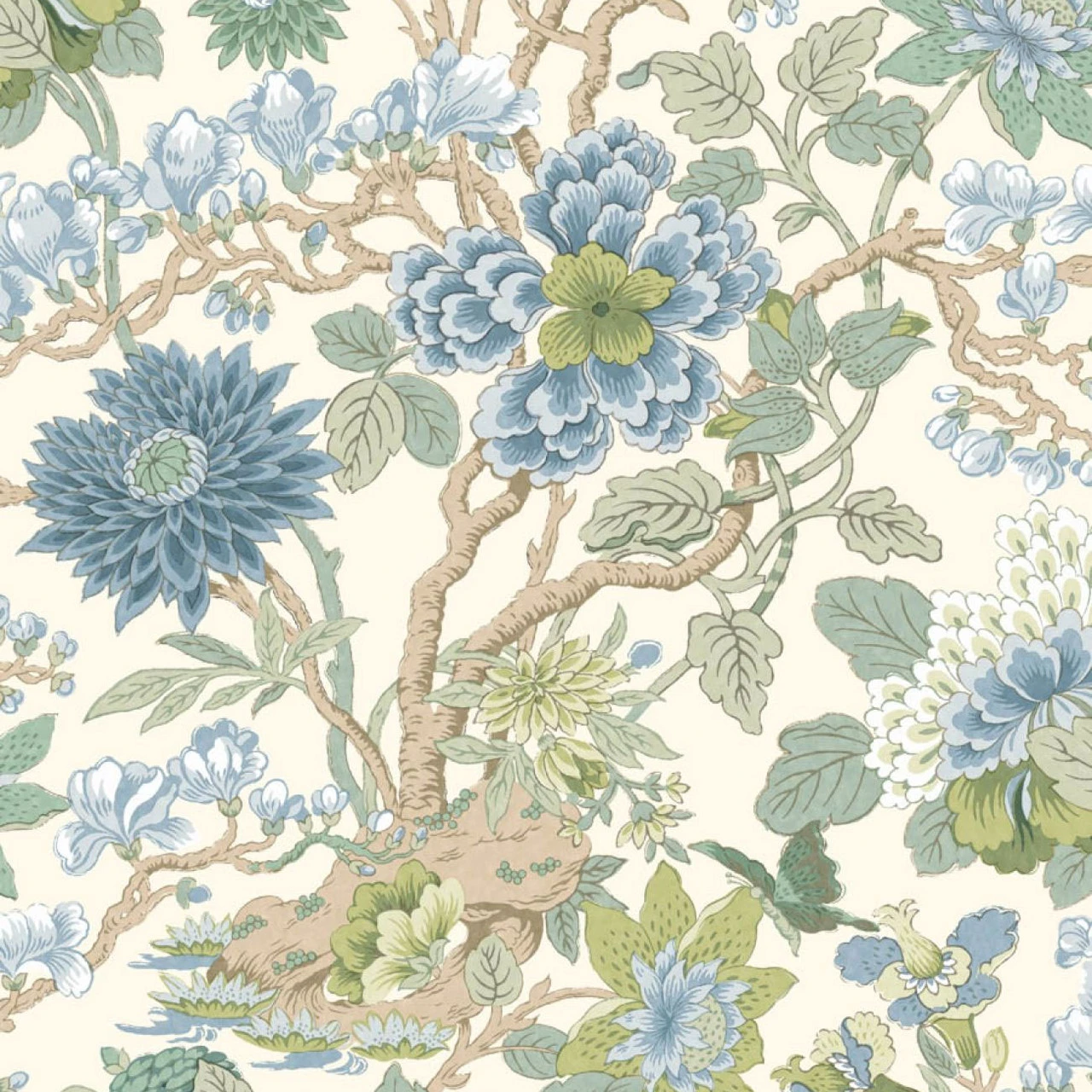 BW45121/4 Little Magnolia Baker Originals Willow Wallpaper By GP & J Baker 1 BW45121/4 Little Magnolia Baker Originals Willow Wallpaper By GP & J Baker