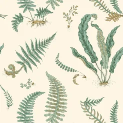 BW45122/4 Ferns Baker Originals Verdigris Wallpaper By GP & J Baker