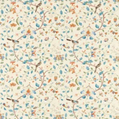 227069 Aril's Garden Arboretum Teal And Russet Fabric By Sanderson