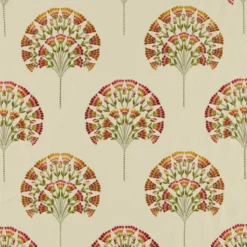 237317 Wild Tulip Arboretum Amber And Cream Fabric By Sanderson