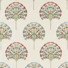 237318 Wild Tulip Arboretum Cranberry And Ivory Fabric By Sanderson