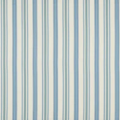 237328 Valley Stripe Arboretum Indigo And Ivory Fabric By Sanderson