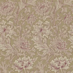 210416 Chrysanthemum Toile Compendium I & II Wallpaper By Morris & Co