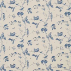 225510 Woodland Chorus Arboretum Indigo Multi Fabric By Sanderson