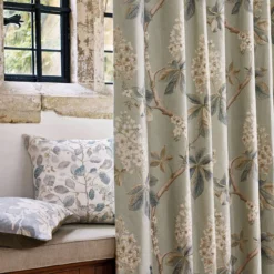 225513 Chestnut Tree Arboretum Grey Blue And Sage Fabric By Sanderson -Home Wallpaper DWOW225513room 99304.1683954120