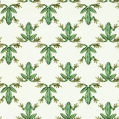 113011 Wood Frog Colour 4 Forest And Chalk Wallpaper By Harlequin