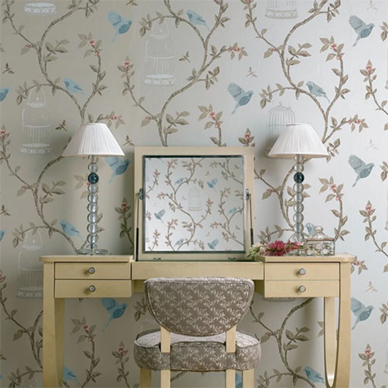 NCW3770-06 Birdcage Walk Wallpaper By Nina Campbell 2 NCW3770-06 Birdcage Walk Wallpaper By Nina Campbell - Image 2