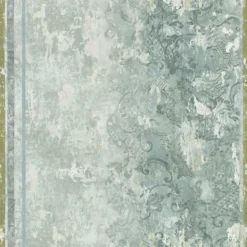 PDG1096/01 La Rotonda Foscari Fresco Scene 2 Olive Wallpaper By Designers Guild