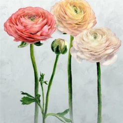 PDG1100/01 Tourangelle Scene 2 Foscari Peony Fresco Wallpaper By Designers Guild