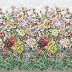 PDG1123/01 Grandiflora Rose Grasscloth Scenes And Murals II Wallpaper By Designers Guild
