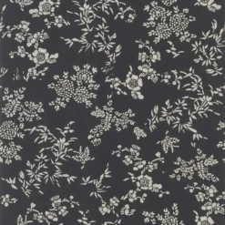 PRL5006/06 Teabowl Calico Signature Loft Black Wallpaper By Ralph Lauren