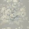 PRL706/06 Francoise Bouquet Signature Papers IV Slate Wallpaper By Ralph Lauren