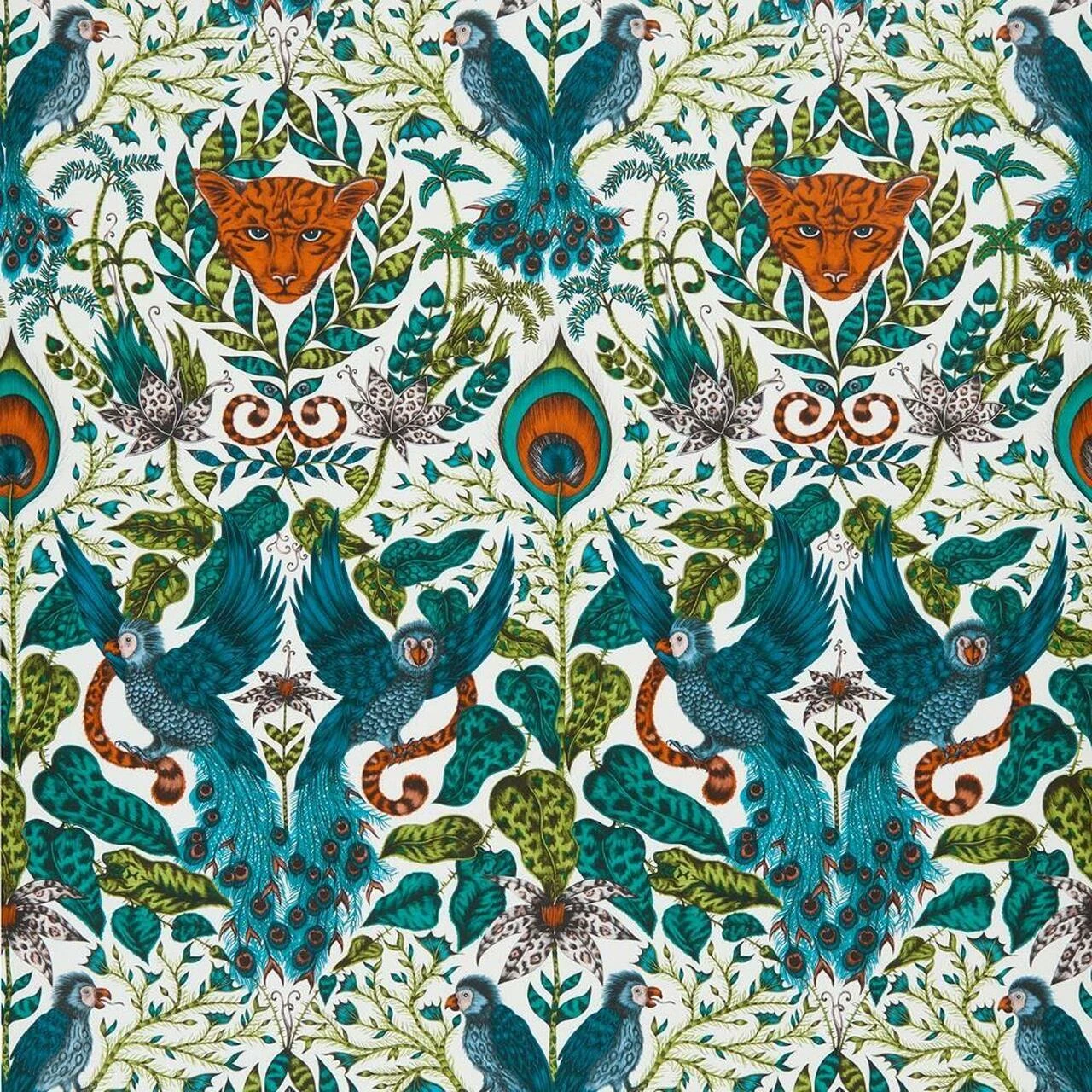 W0098/02 Amazon Animalia Wallpaper By Emma J Shipley Clarke & Clarke 1 W0098/02 Amazon Animalia Wallpaper By Emma J Shipley Clarke & Clarke