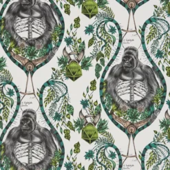 W0120/03 Silverback Wilderie By Emma J Shipley Wallpaper By Clarke & Clarke