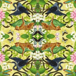 W0136/01 Citron Wonderlust Tea Story Botanical Wonders Wedgwood Wallpaper By Clarke & Clarke