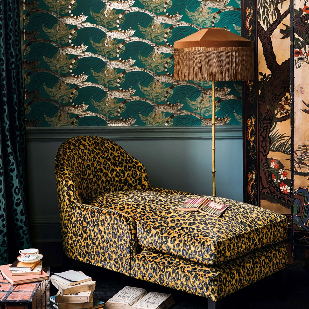 W450/05 Delilah Temperley London Jade Wallpaper By Romo 2 W450/05 Delilah Temperley London Jade Wallpaper By Romo - Image 2