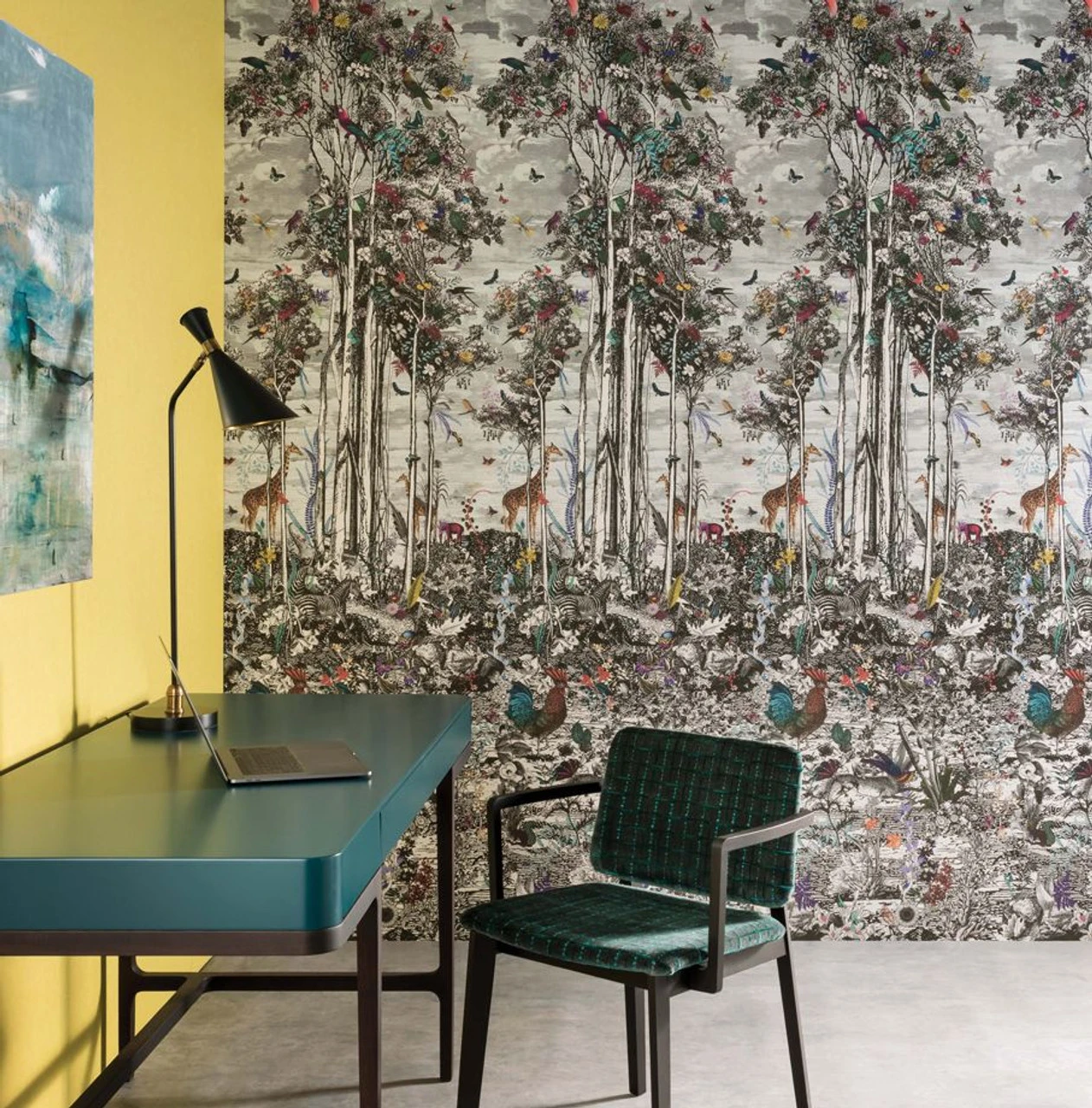 W7340-01 Animal Glade Folium Wallpaper By Osborne & Little 2 W7340-01 Animal Glade Folium Wallpaper By Osborne & Little - Image 2
