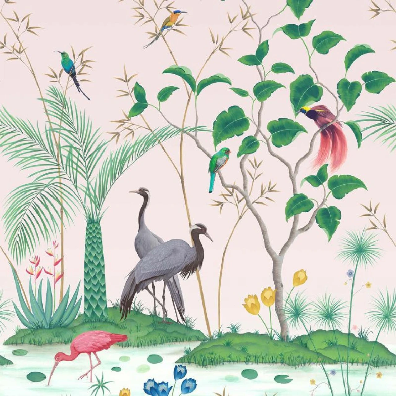 W7610-03 Mirage Empyrea Wallpaper By Osborne & Little 1 W7610-03 Mirage Empyrea Wallpaper By Osborne & Little