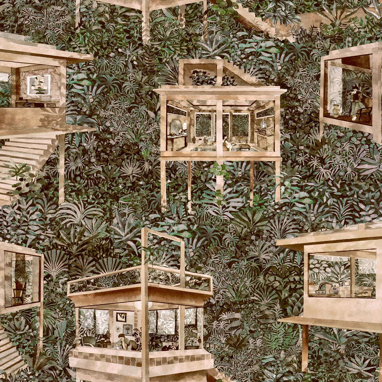 97581 Beech Palafitas Amazonia Décors & Panoramiques Wallpaper By Arte 1 97581 Beech Palafitas Amazonia Décors & Panoramiques Wallpaper By Arte