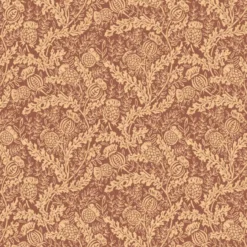 FG108/H113 Mulberry Thistle Print Club Plum Wallpaper By Mulberry Home