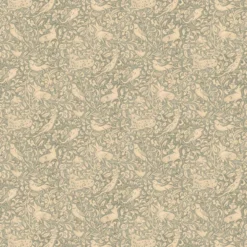 FG110/R41 Hedgerow Print Club Soft Teal Wallpaper By Mulberry Home