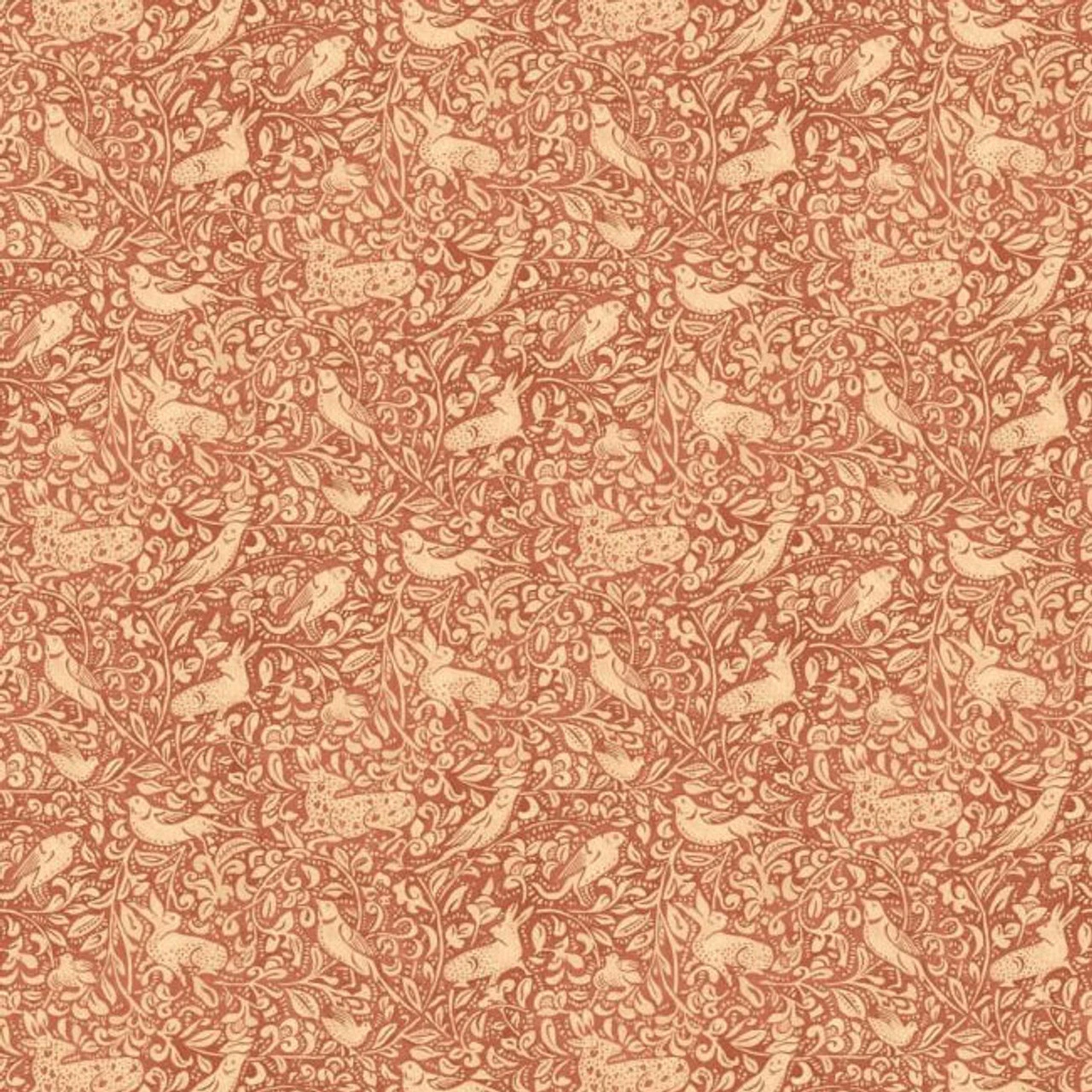 FG110/V55 Hedgerow Print Club Russet Wallpaper By Mulberry Home 1 FG110/V55 Hedgerow Print Club Russet Wallpaper By Mulberry Home